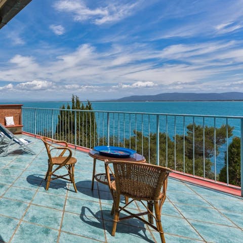 Be inspired by the views while relaxing on the terrace