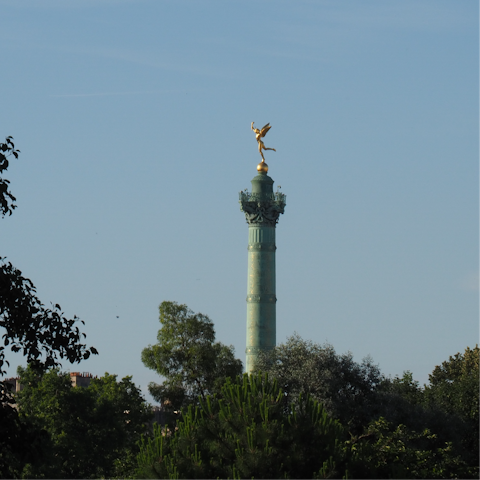 Visit the historic Place de la Bastille – it’s within walking distance