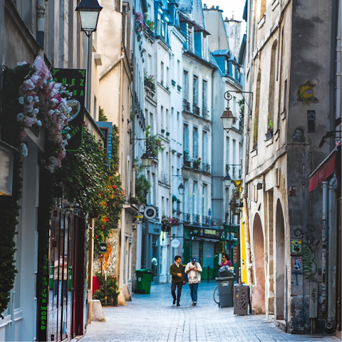 Stay in Le Marais and a short stroll from the Pompidou Centre