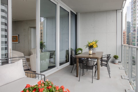 Dine above the Chicago skyline on the spacious terrace
