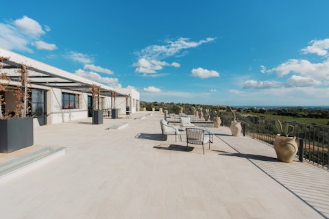 Sit out on the terrace and watch the landscape dissolve into the sea