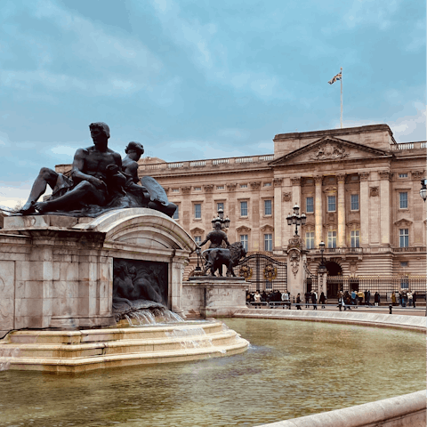 Walk twenty minutes up the road to see Buckingham Palace and the neighbouring St James's Park