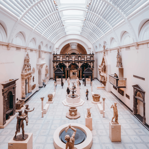 Visit the famous V&A Museum, twenty minutes away