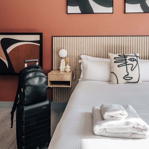 Sprawl out on the cosy double bed