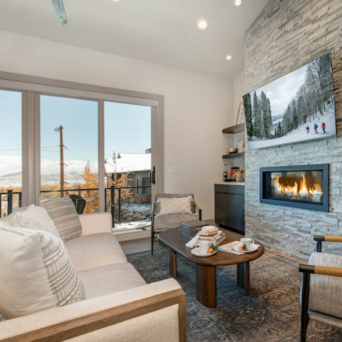 Warm up in front of the fire with a cup of hot cocoa