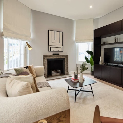 Curl up and watch a movie after a day exploring West London