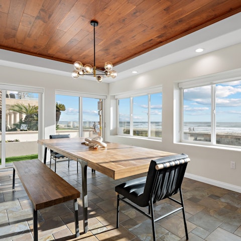 Dine with ocean views