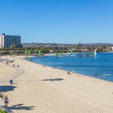 Learn to kite surf  in Mission Bay