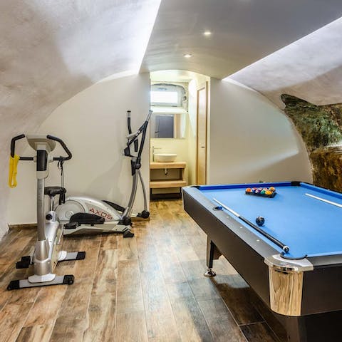 Stay active and keep your energy high in the fitness room