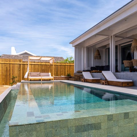 Wile away the day by the gorgeous pool area