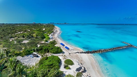 Soak up the golden sunshine on Leeward Beach, a short distance away