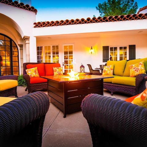 Gather around the fire pit