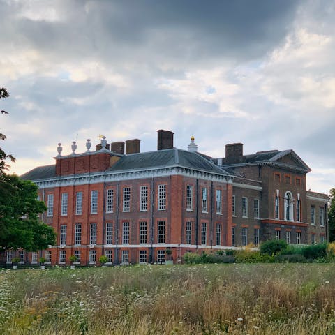 Visit Kensington Palace and Gardens, a twenty-eight-minute walk away