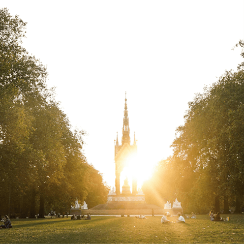 Enjoy a morning jog through nearby Hyde Park