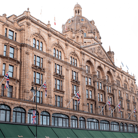 Stroll over to Harrods, four minutes away