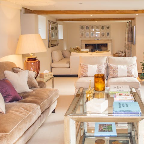 Relax amidst the cosy living room interiors at every opportunity