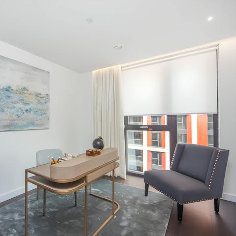 Catch up with work in the dedicated office space