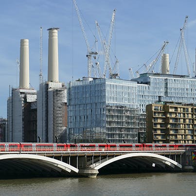 Pay a visit to Battersea Power Station, a short walk away