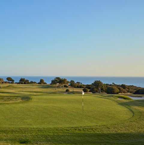 Make the most of the golf course and tennis courts nearby
