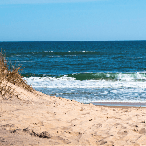 Stock up on essentials before driving to Meschutt Beach, minutes away