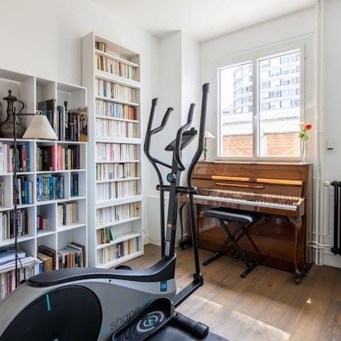 Keep on top of your fitness routine with a go on the cross trainer