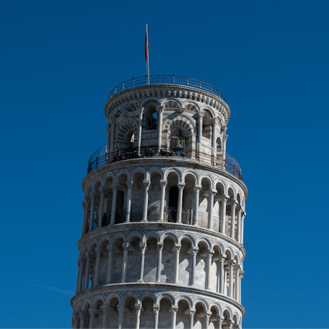 Take a day trip to Pisa, just a thirty-minute drive away