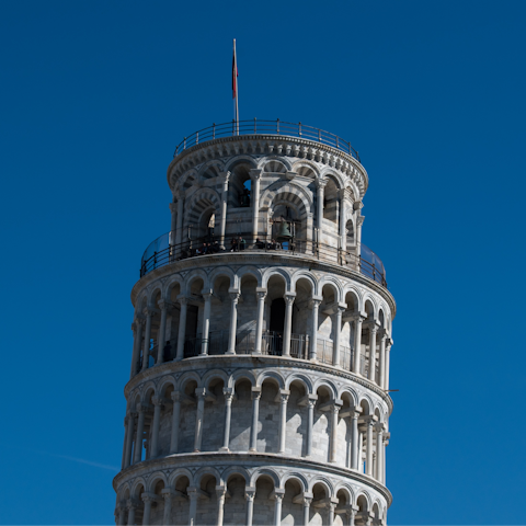 Take a day trip to Pisa, just a thirty-minute drive away