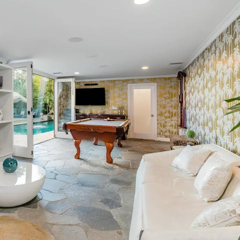 Enjoy light hearted family fun in the games room