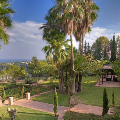 Explore the secluded gardens