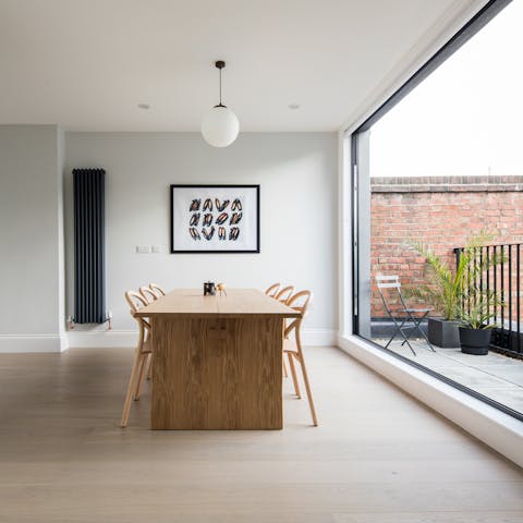 Enjoy contemporary designer furniture and a space that's filled with natural light