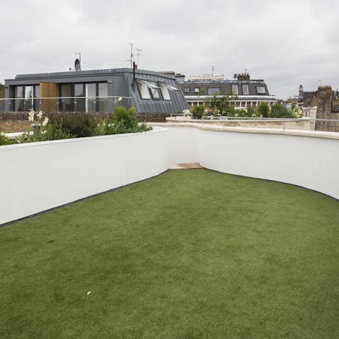 Sip cocktails on the roof terrace