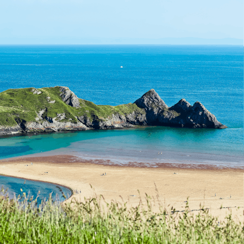 Spend the day at Abersoch Harbour Beach – it's a thirteen-minute walk away