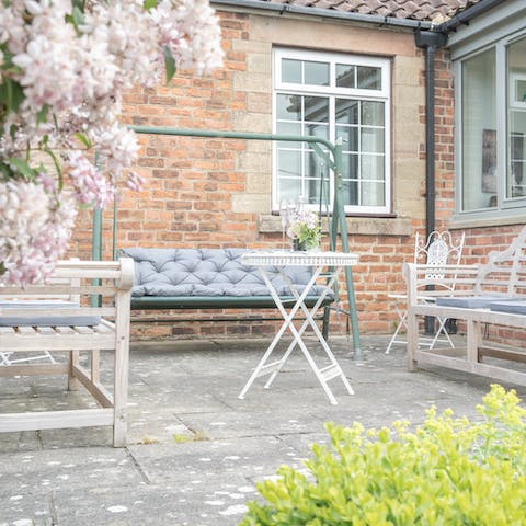 Sit out with a book and admire the view