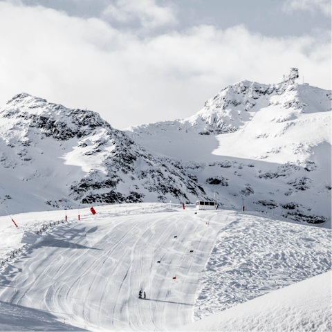 Hit the slopes of La Croix Fry – the ski bus leaves from 50 metres away