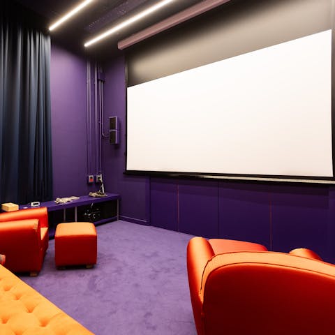 Gather for a magical night at the movies in the home cinema