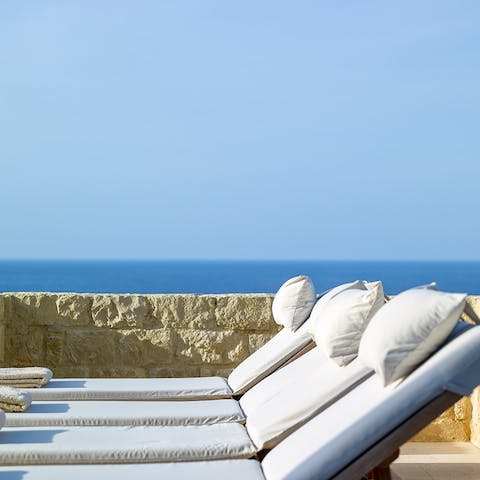 Comfy sun-loungers for all-day bathing