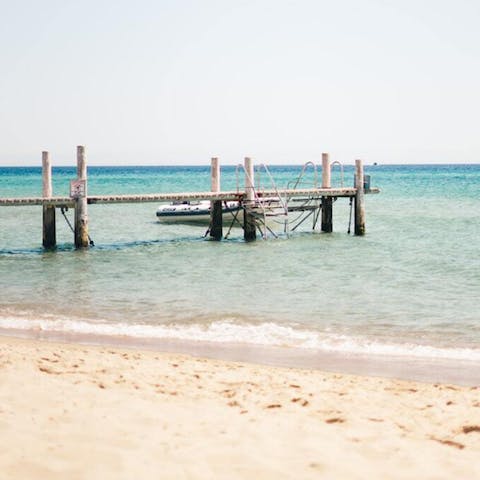 Close to several beautiful beaches