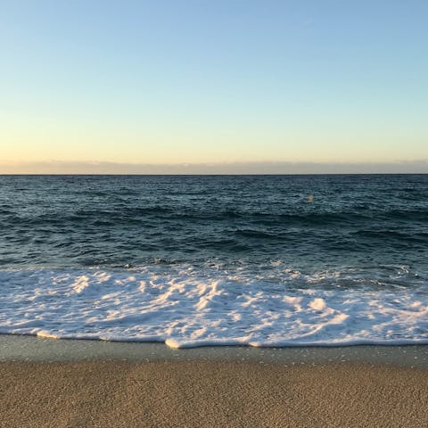 Spend an afternoon at the seaside –a twenty-minute drive from your home