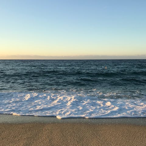 Spend an afternoon at the seaside –a twenty-minute drive from your home