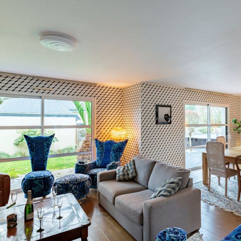 Steal a moment for yourself in the comfortable living space