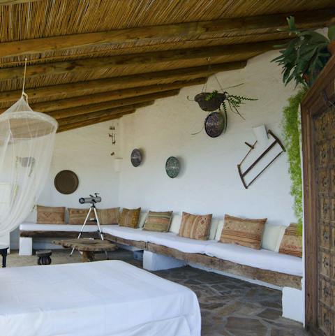 Socialise on the large terrace