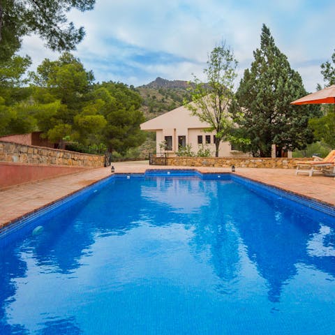 Take a dip in the swimming pool