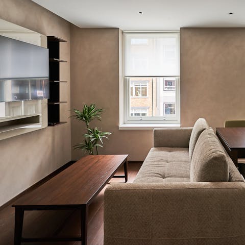 Kick back with your favourite show after a day of exploring