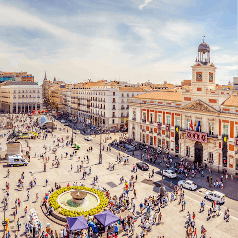 Enjoy the beauty of Madrid, with most of its iconic central sights within a thirty-minute walk or less