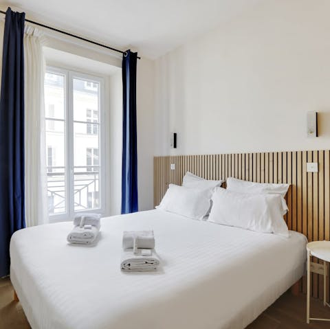 Drift off into a deep sleep in the serene bedroom