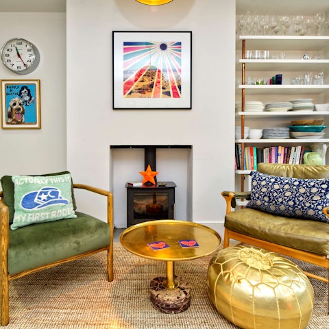 Spend cosy afternoons relaxing by the fire