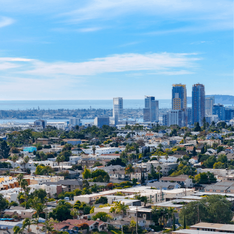 Stay in Bankers Hill, with views of the entire San Diego Bay