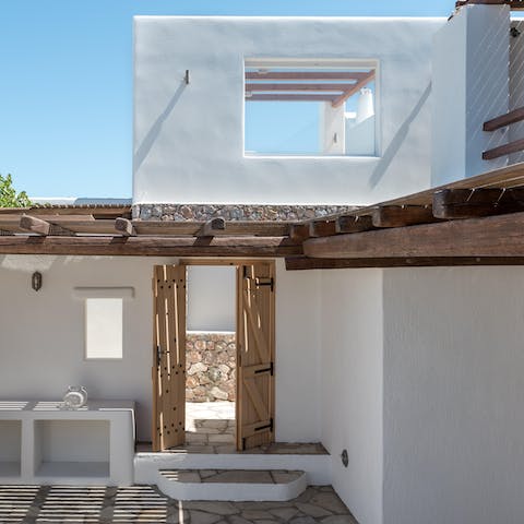 Catch some rays in the morning while you perch on your private patio
