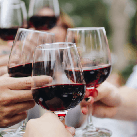Sip a glass of local wine upon arrival, generously provided by your host