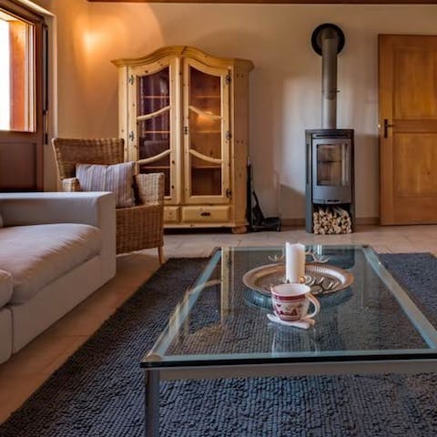 Cosy up in front of a crackling fire on chilly days